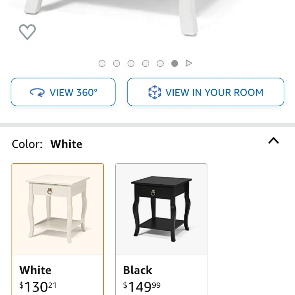 Kate & Laurel Lillian Wood Side Table/ Curved Leggs, Drawer